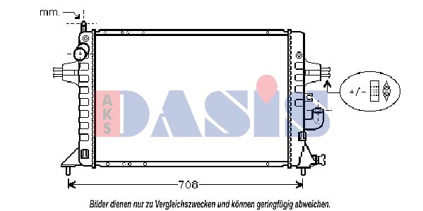 AKS DASIS radiatorius, variklio aušinimas 151920N